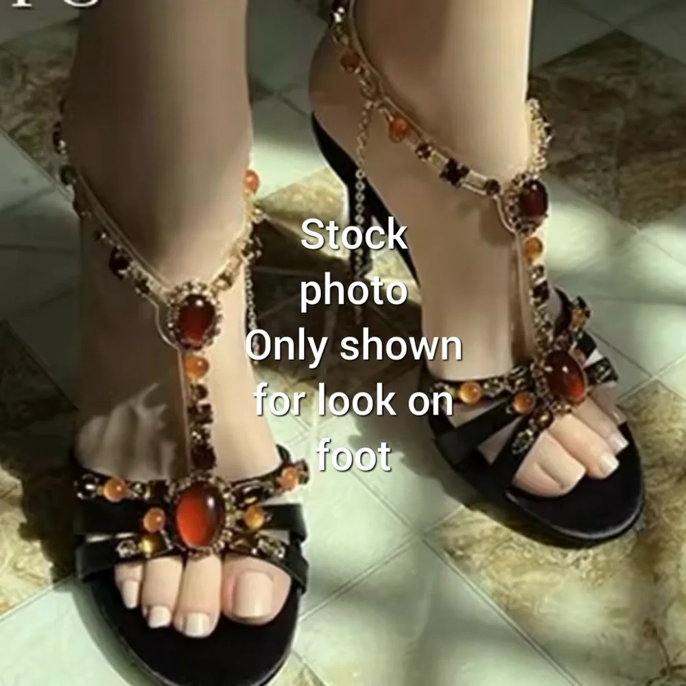 Giuseppe Zanotti Brown and Gold Sandals - Picture 15 of 16